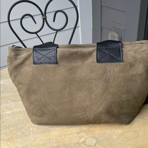 Chic Tan Tote with Black Accents